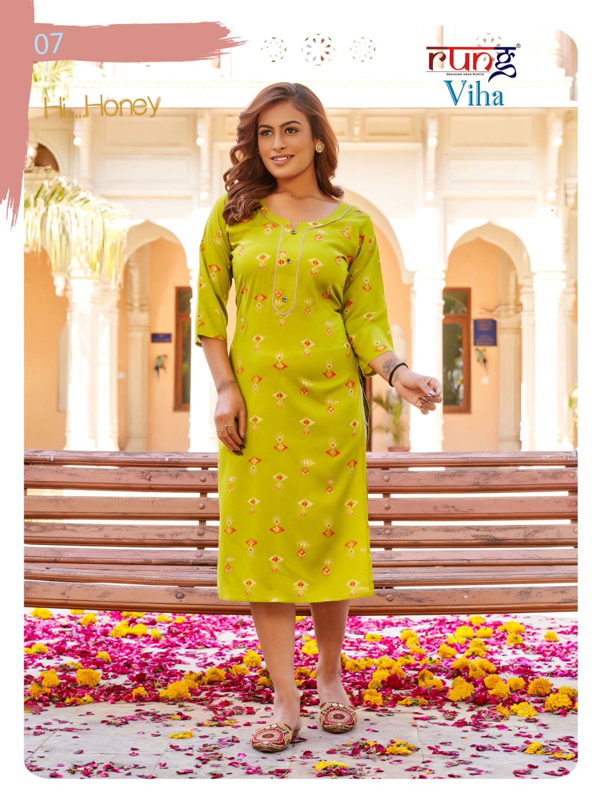 Viha By Rung Casual Printed Kurtis Wholesale Clothing Suppliers In India
